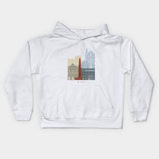 Bari skyline poster Kids Hoodie